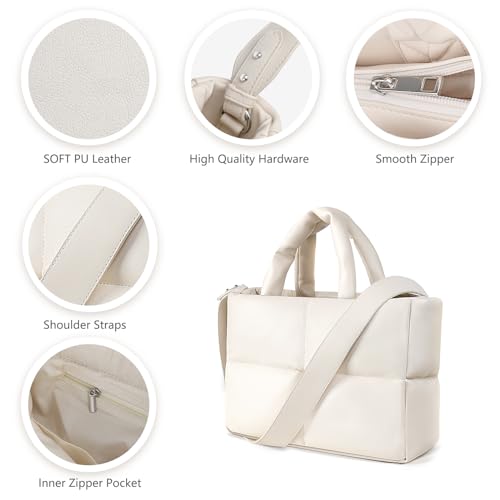 Designer Luxury Puffer Tote Bag