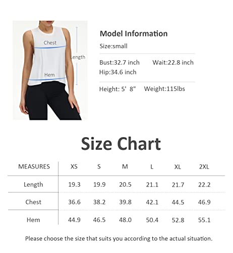 THE GYM PEOPLE Women's Open Cross Back Workout Tank Tops Loose Fit Sleeveless Yoga Running Shirts