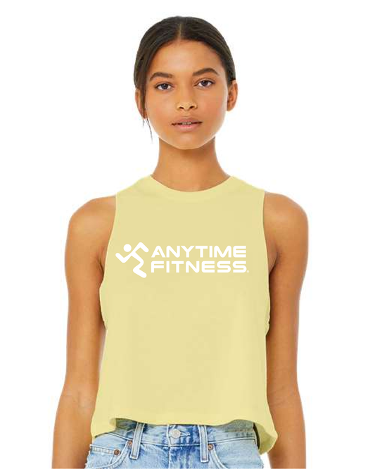 AF Stacked Ladies Racerback Cropped Tank ----- Multiple Colors Available